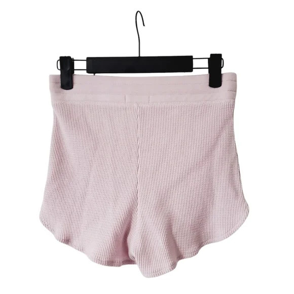 Aritzia TNA Pink Waffle Knit High Rise Lounge Shorts XXS - Picture 3 of 8